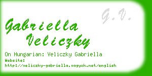 gabriella veliczky business card